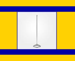 پایه پرچم رومیزی استیل